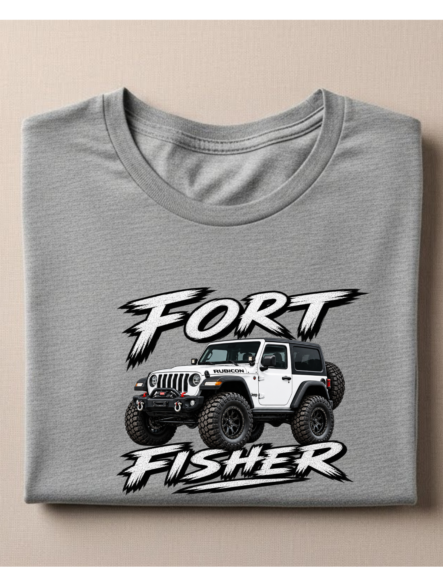 Single Door White Jeep T-shirt