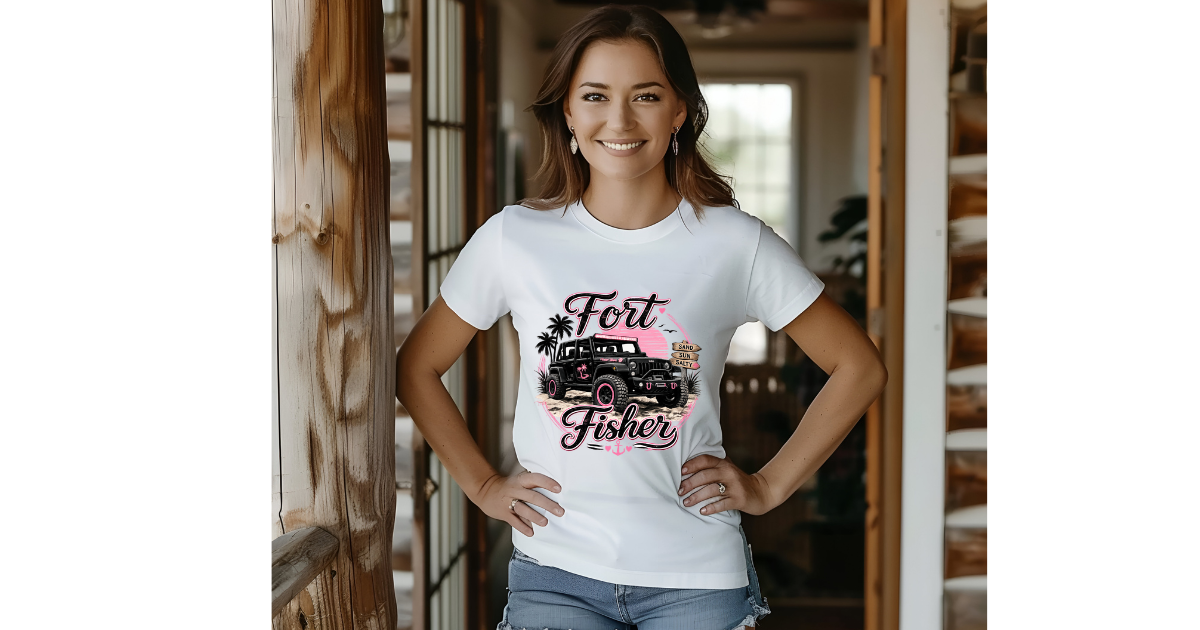 Girly Jeep Fort Fisher T-shirt